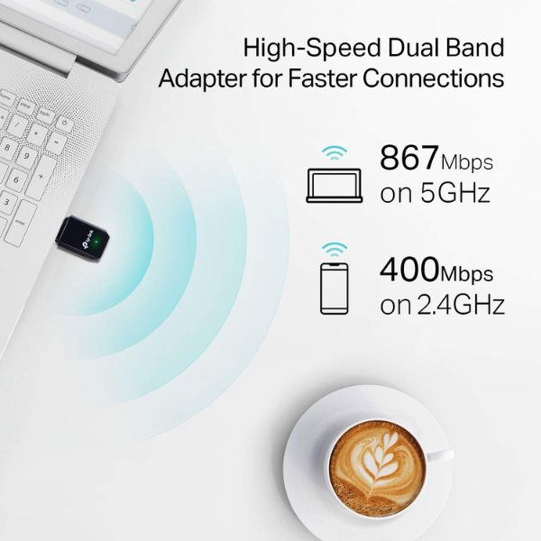 Adaptador TP-Link AC1300 Mini MU-MIMO USB Archer T3U