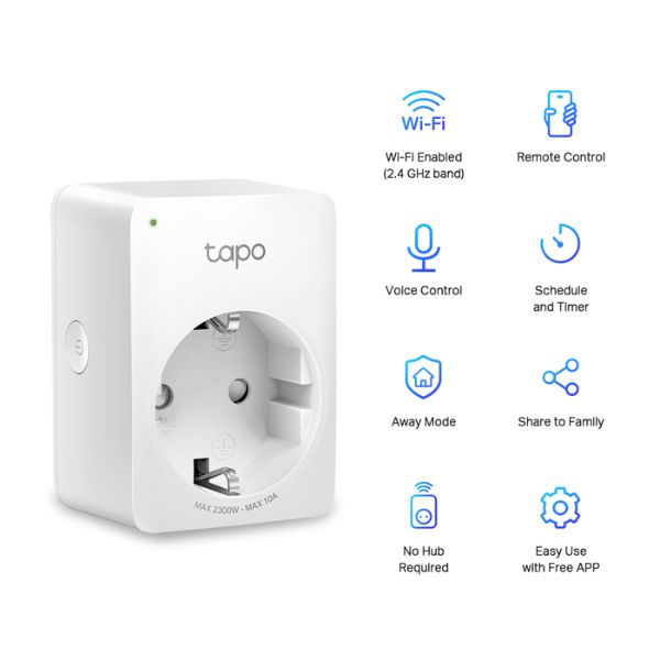 Conector WiFi Tp-link Tapo P100 Inteligente Mini