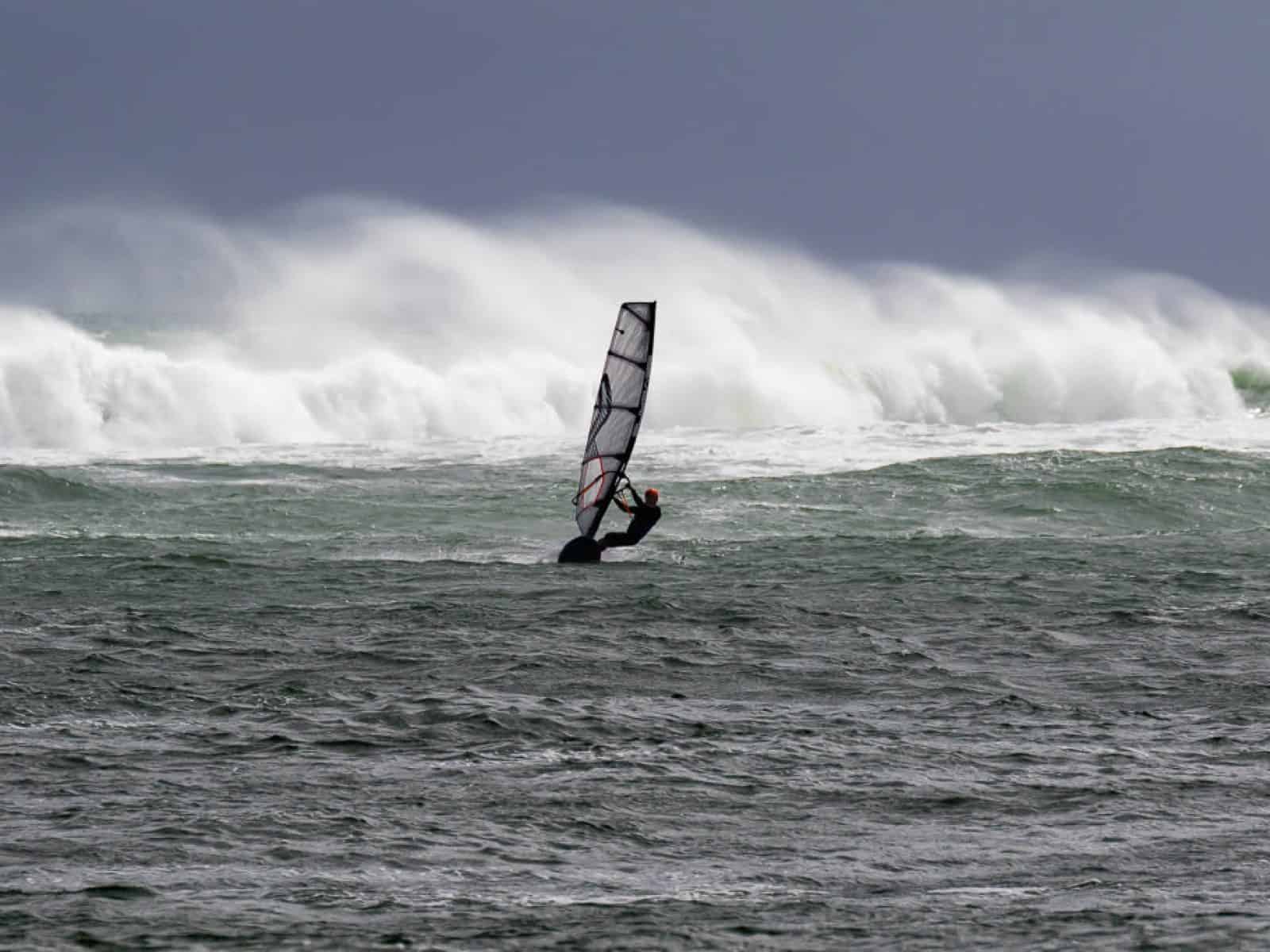 Wild day at The Reef, Taranaki, New Zealand