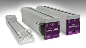 L'AeroLED2 refroidi par air et le LeoLED2 refroidi par eau, disponibles en deux formats, sont parfaitement adaptés à une large gamme d'applications de durcissement.
