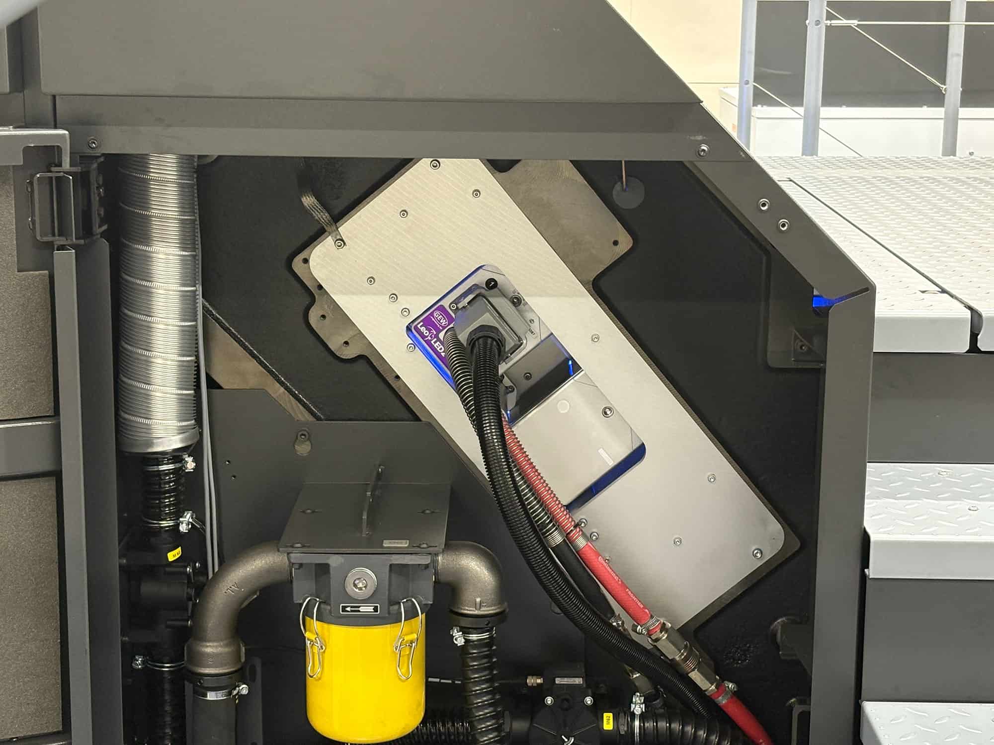 LeoLED2 en una Heidelberg XL106.