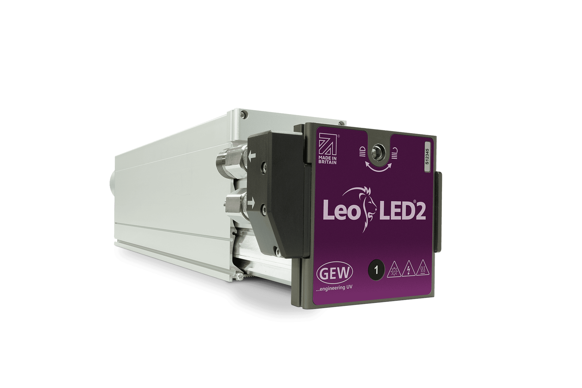 LeoLED2 ist das leistungsstärkste wassergekühlte UV-LED-Härtungssystem von GEW für anspruchsvollste Anwendungen.