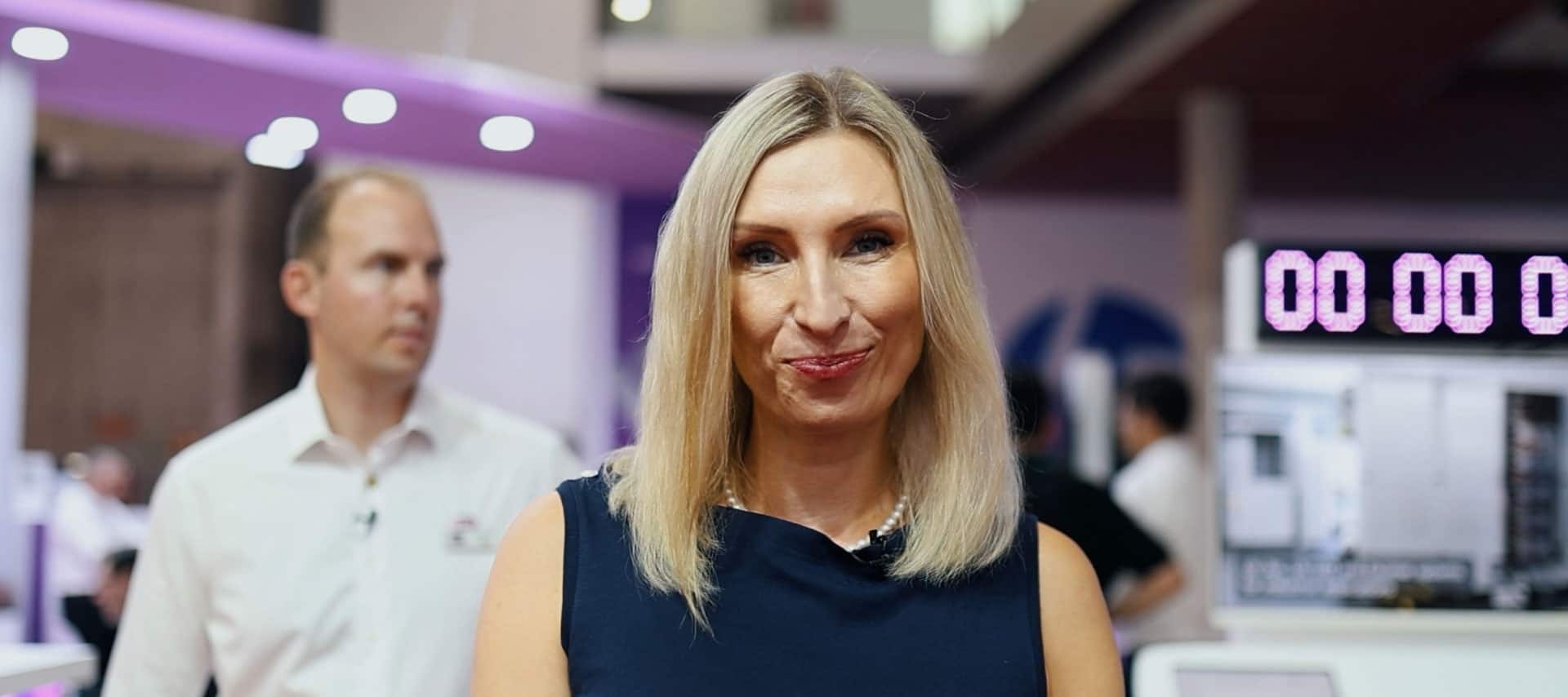 obert Rae z GEW i Roman Swoboda z Profex elektronik, wyłącznego dystrybutora GEW w Polsce, rozmawiają bezpośrednio z magazynem Poligrafika Opakowanie na targach Labelexpo Europe 2025