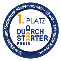 1. Platz DurchSTARTer-Preis 2020, Kategorie 'Scale Up'