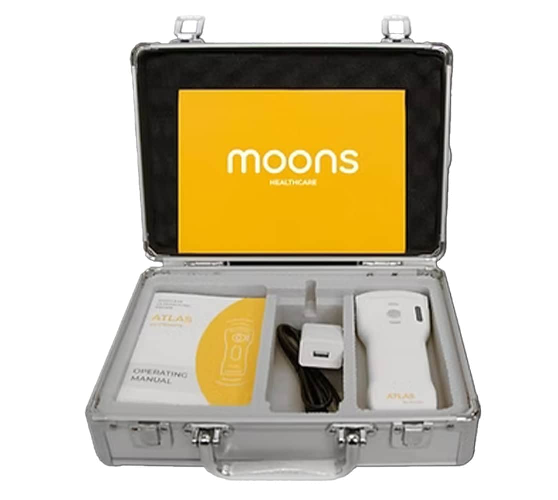 moons-atlas-handheld-ultraschallgeraet-koffer Moons Atlas Handheld-Ultraschallgerät (Doppelkopf) Koffer