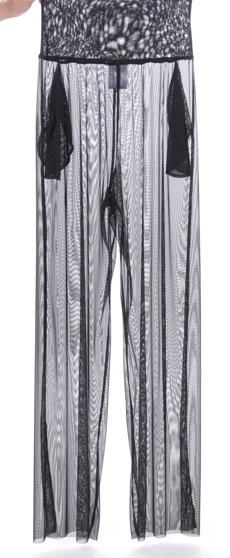 Wide-leg mesh trousers - Image 3