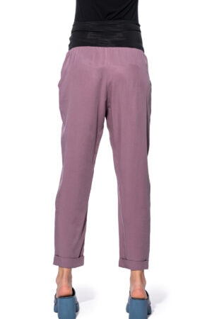 Straight-cut trousers with turn-up cuff 2