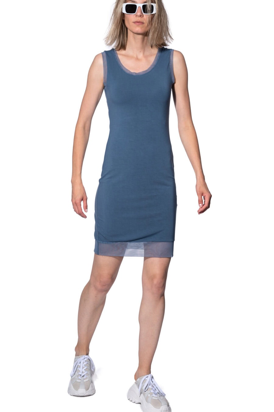 Sleeveless jersey dress 3