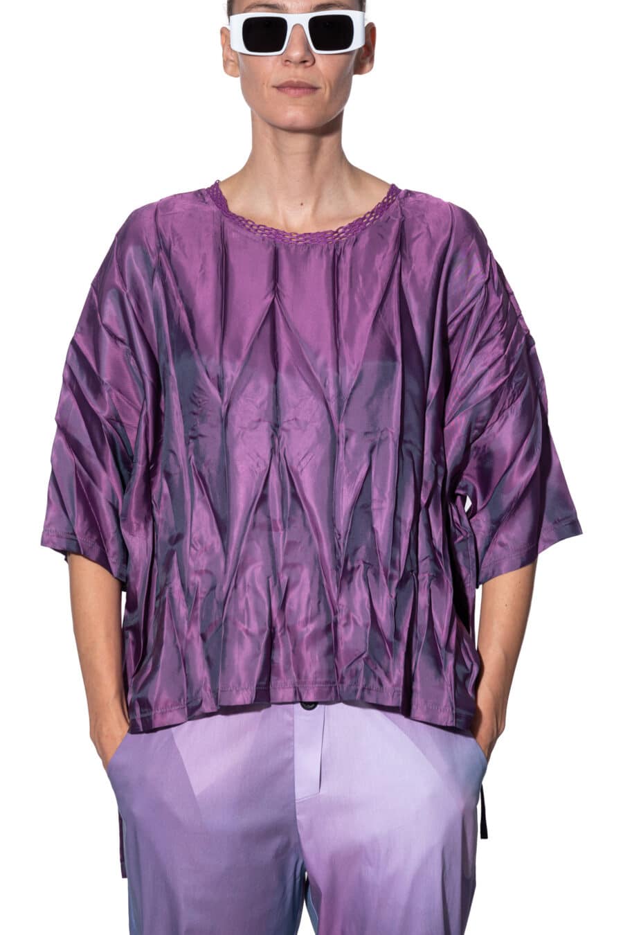 Blouse with pleats 1