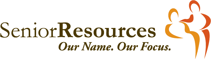 Senior Resources logo with tagline Our Name Our Focus for senior support.