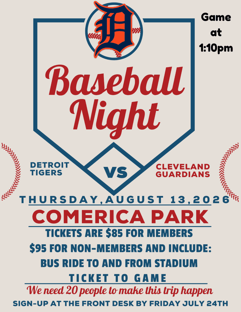 Detroit Tigers vs Cleveland Guardians baseball game at Comerica Park, August 13, 2026.