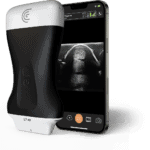 Clarius L7 HD3 Vet neben einem Smartphone