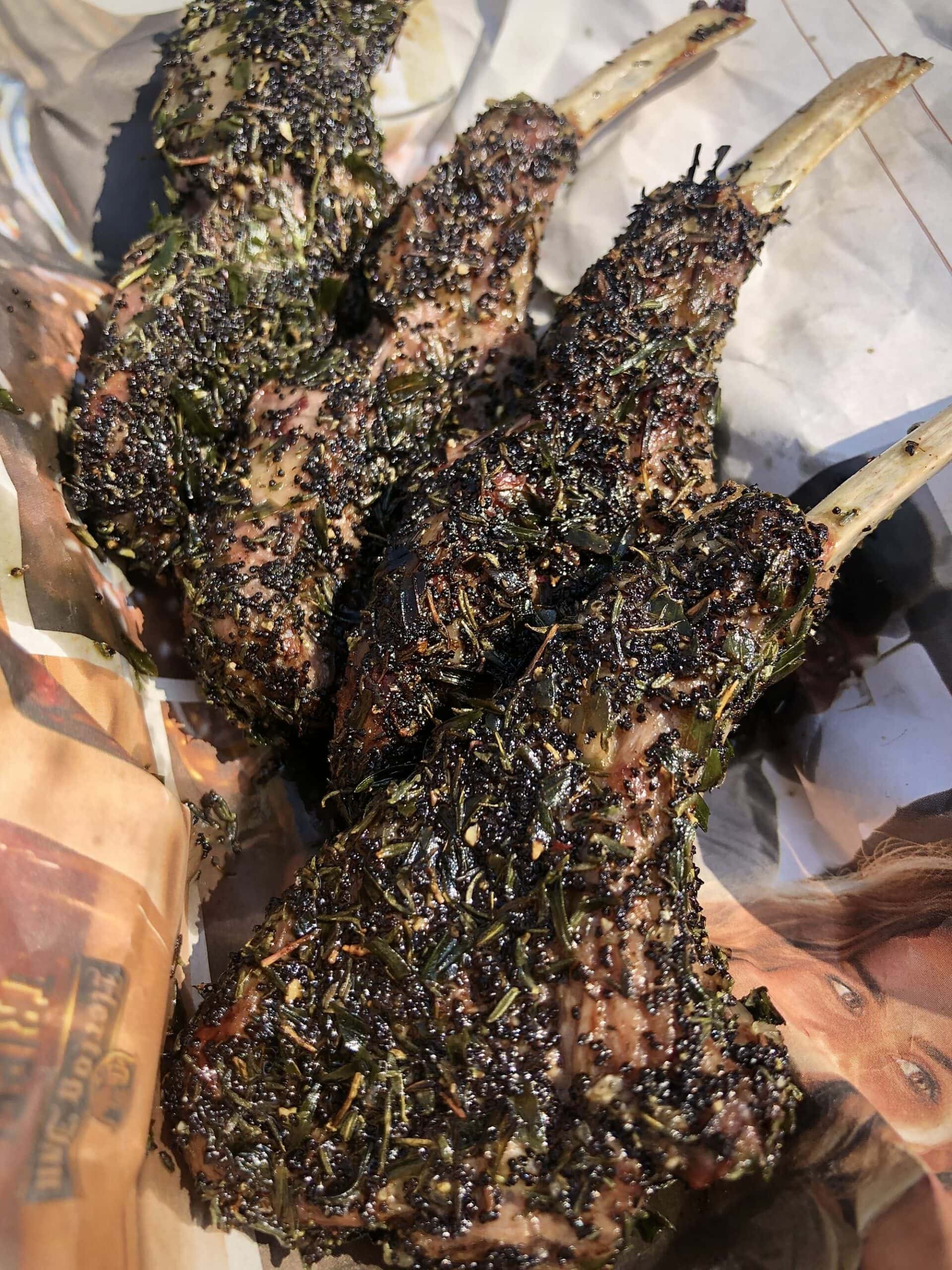 Gegrilde lamskoteletten met Earl Grey marinade