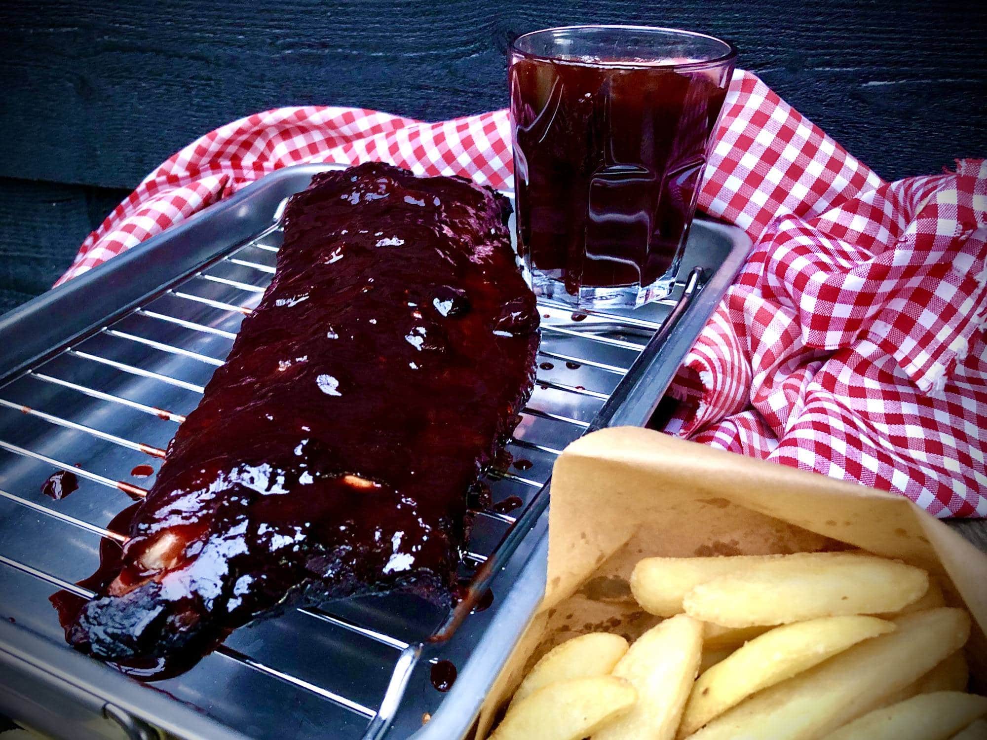 Spareribs kersen
