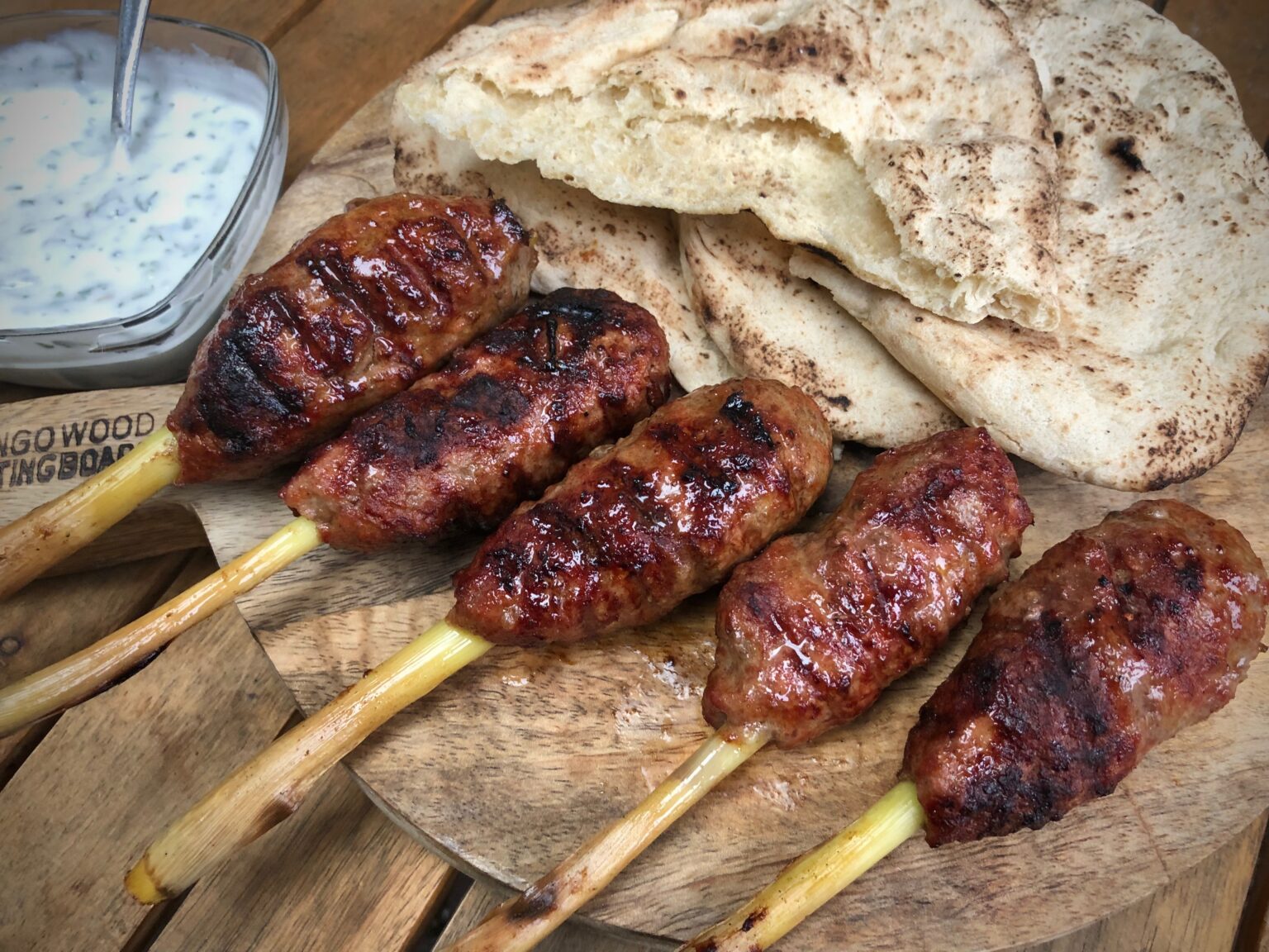 Gegrilde lamskebab