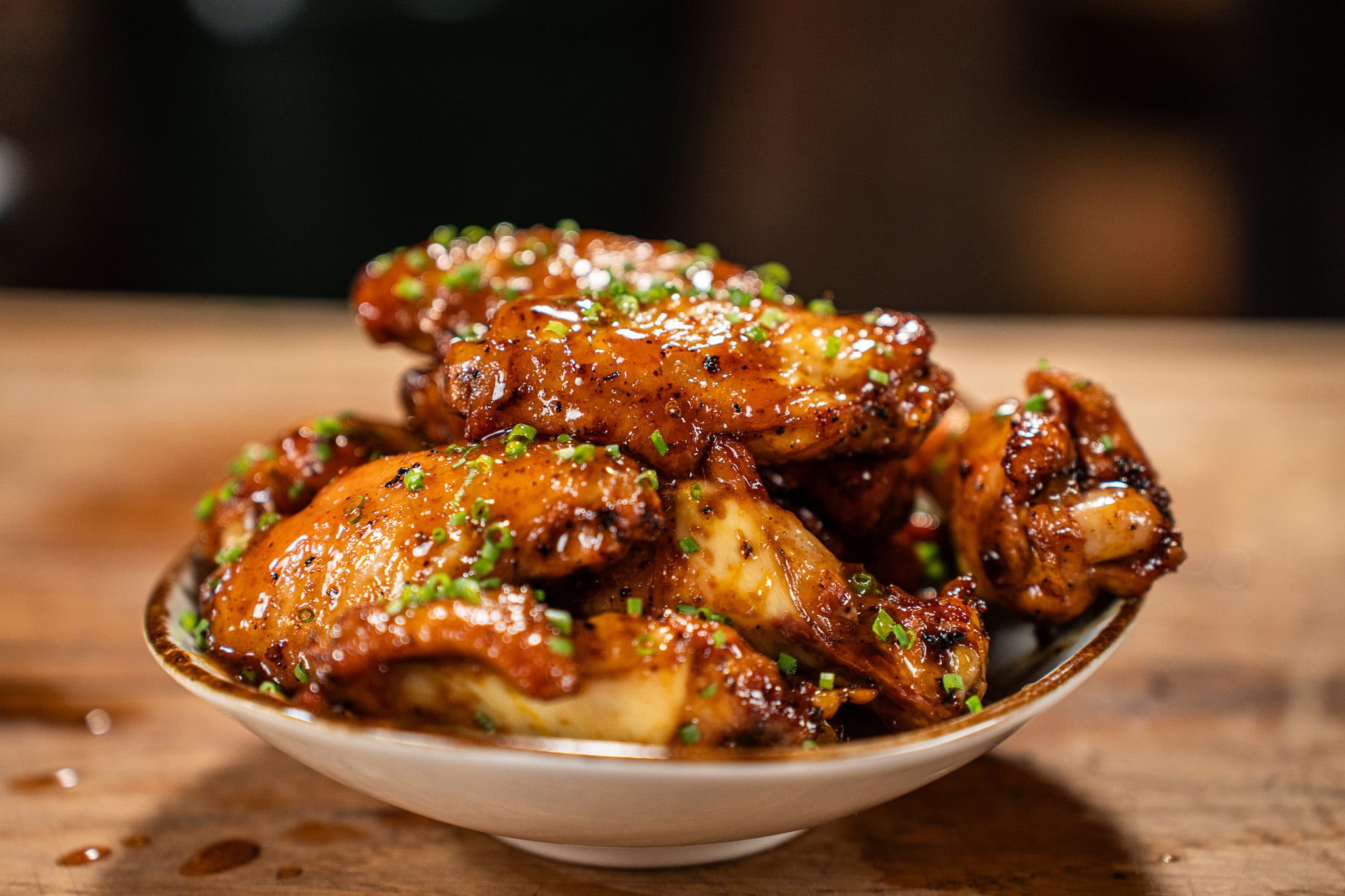 Chicken wings van het spit