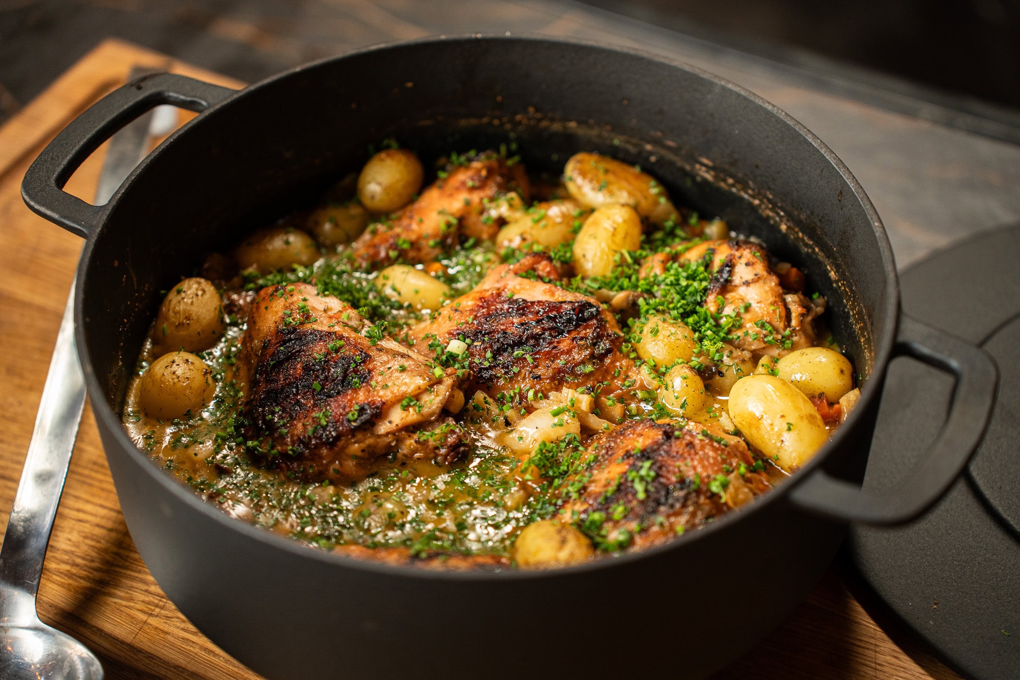 Kippenstoof van de BBQ