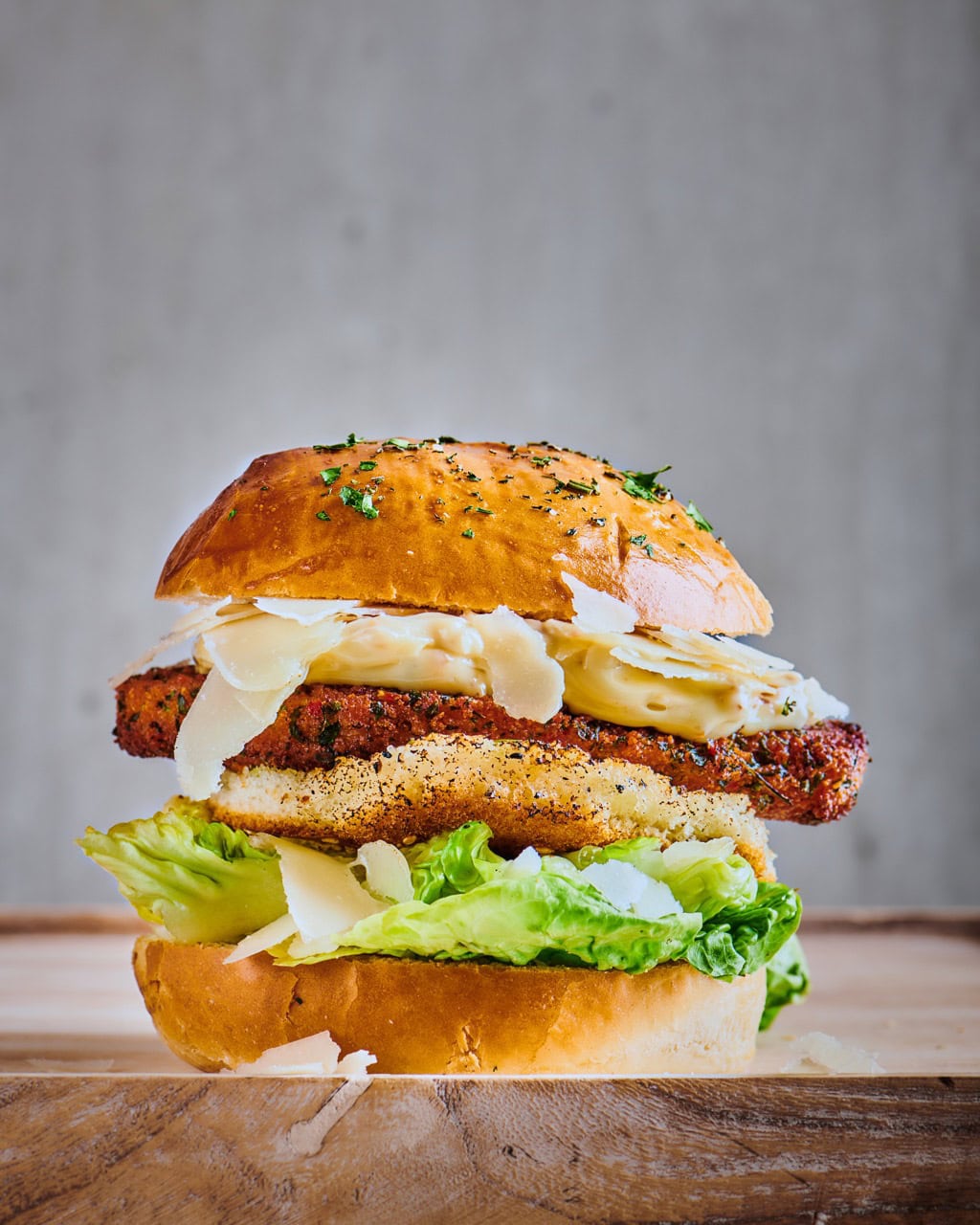 Krokante Caesarstyle-burger