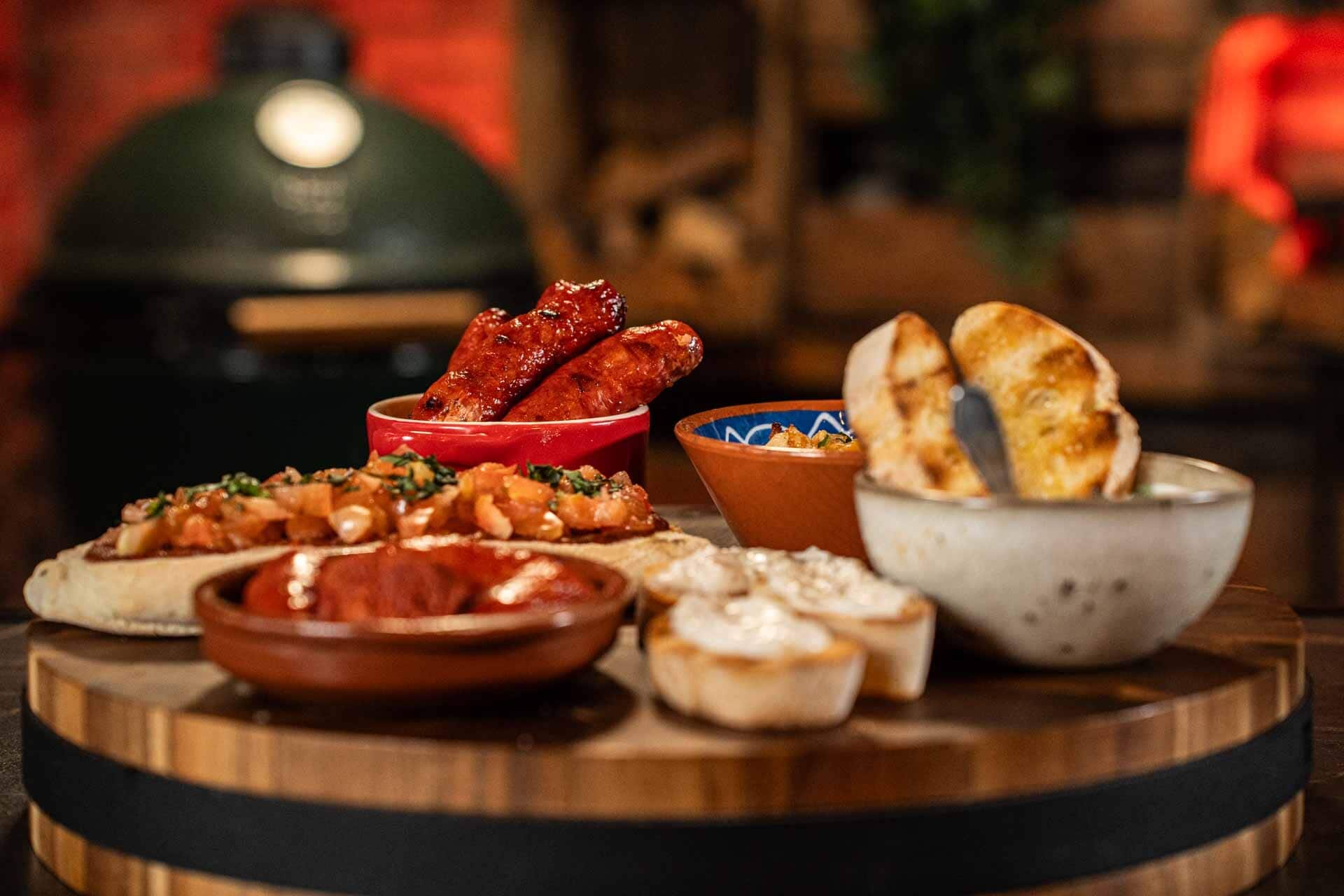 Tapasschaal van de BBQ