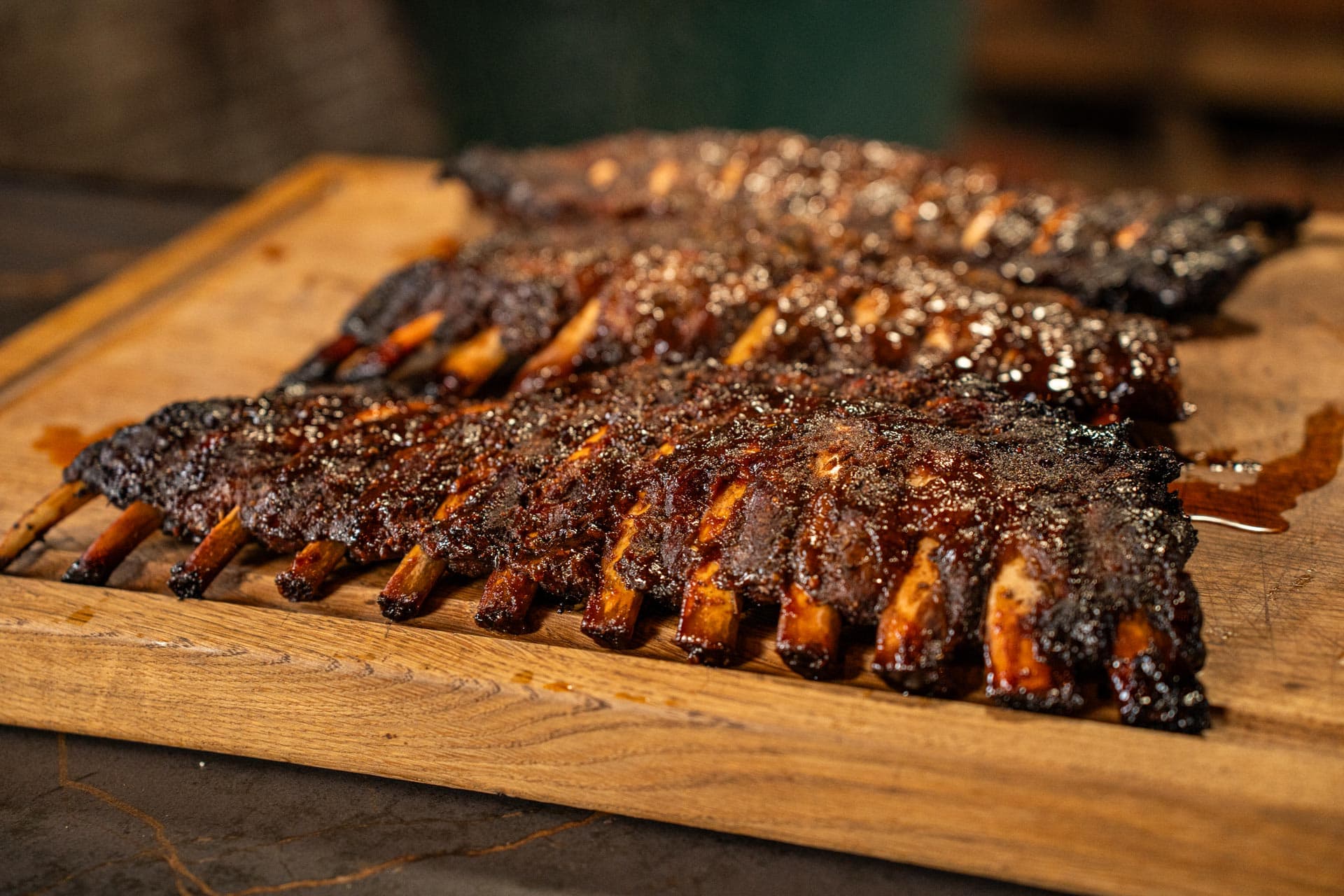 Spareribs van de BBQ