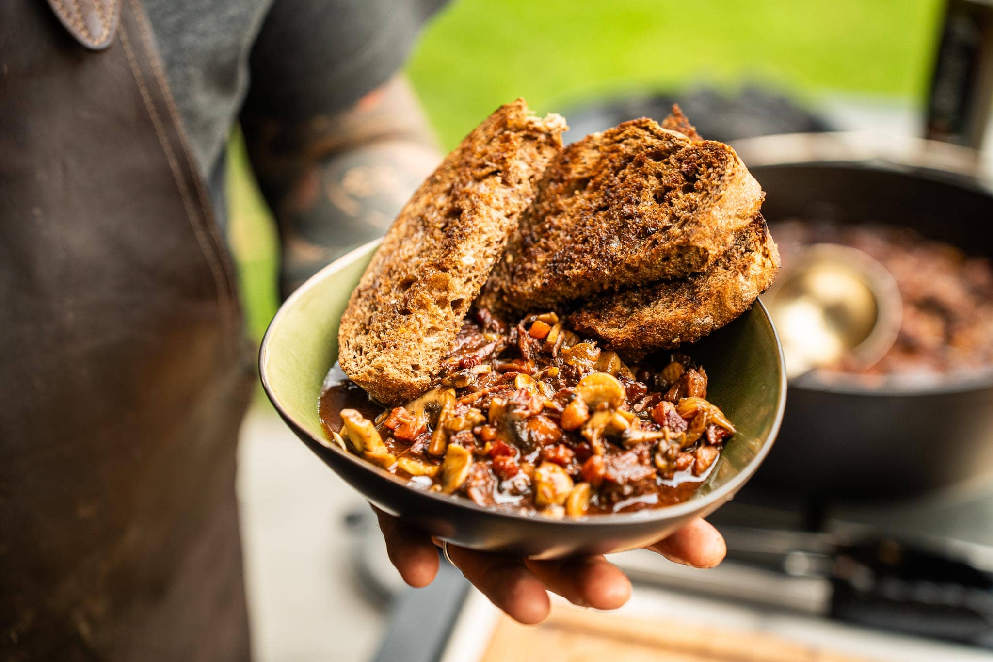 Boeuf bourguignon van de BBQ