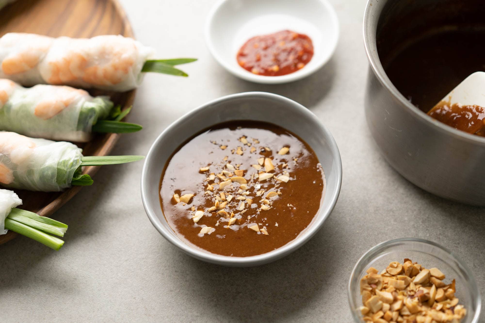 Vietnamese Peanut Sauce For Spring Rolls Hungry Huy