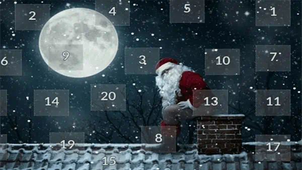 snipped online Adventskalender Weihnachtsmann