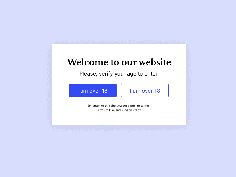 age verification field