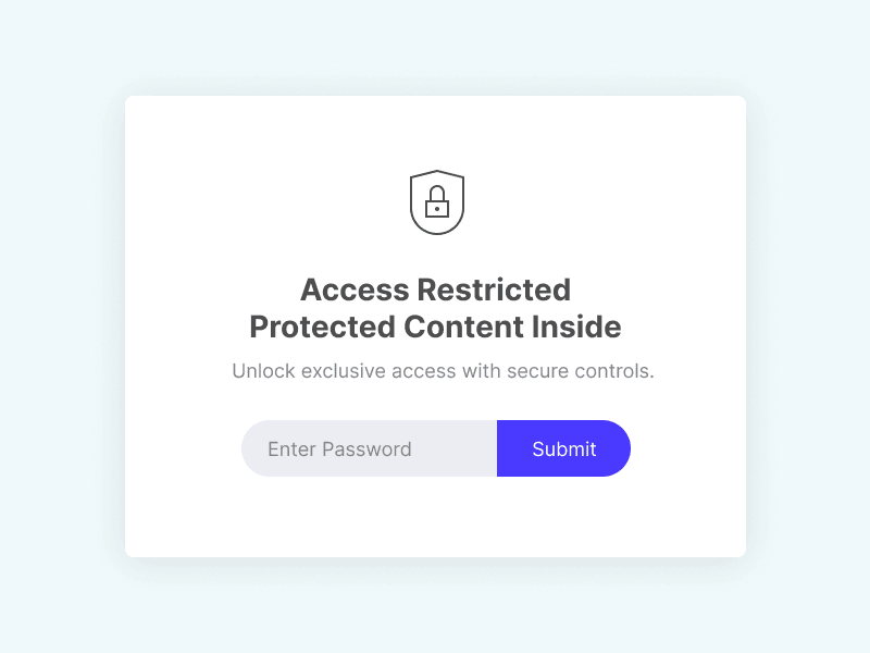 protected content