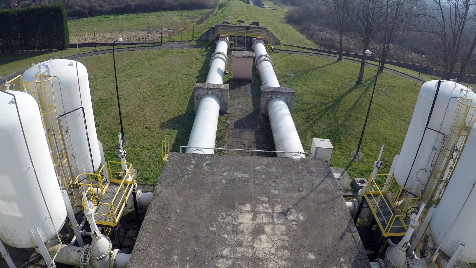 Impianto centrale idrica Cassino condotte acquedotto Campania Occidentale Nepta