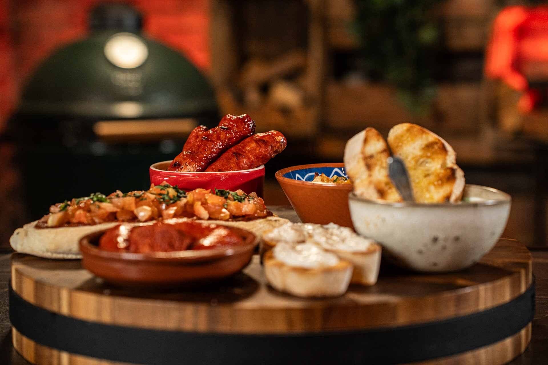 Tapasschaal van de BBQ