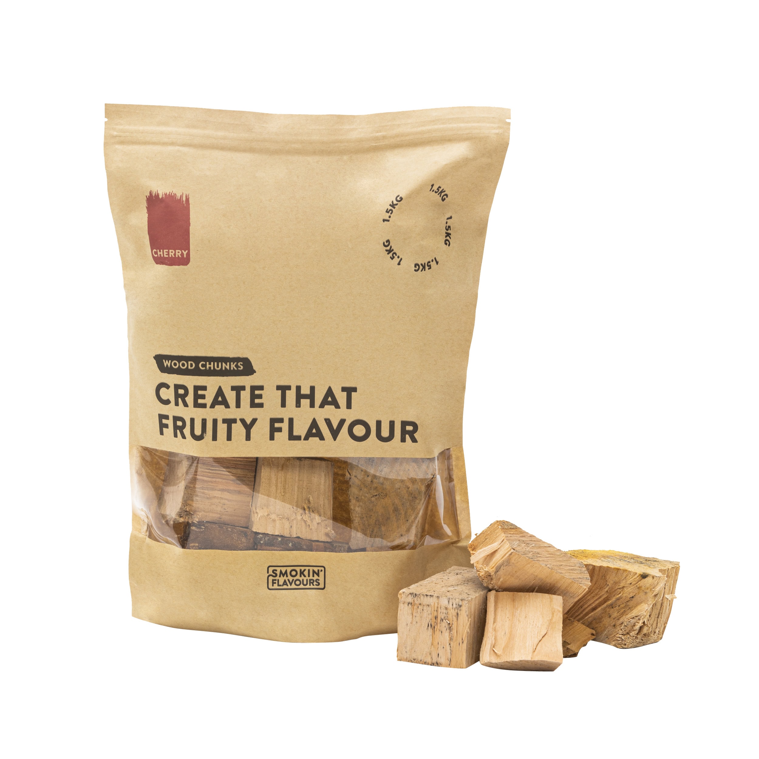 Smokin' Flavours rookchunks kers 1,5kg - BBQ Experience Center - Afbeelding 2