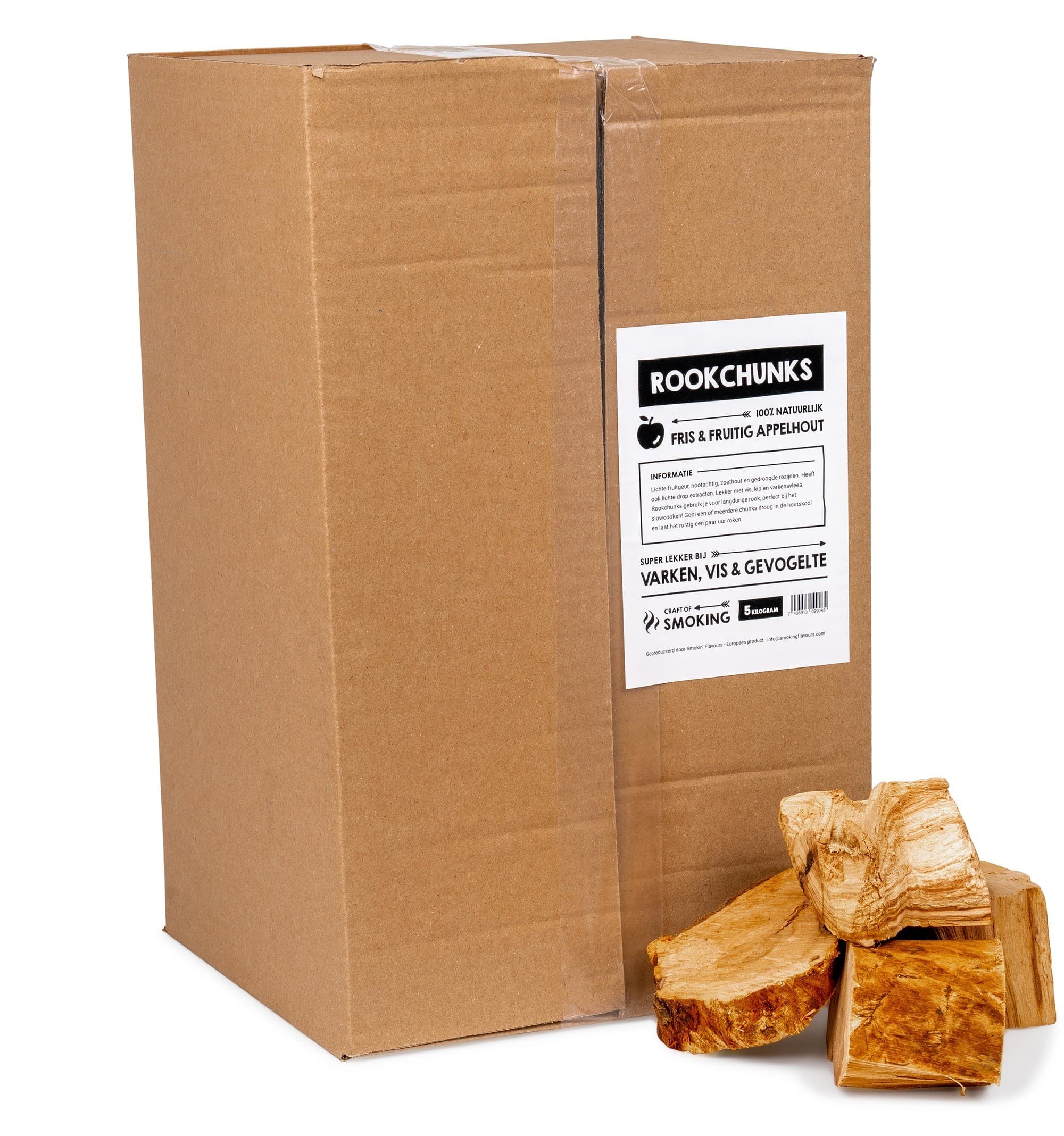 Smokin' Flavours rookchunks appel 5kg - BBQ Experience Center - Afbeelding 2