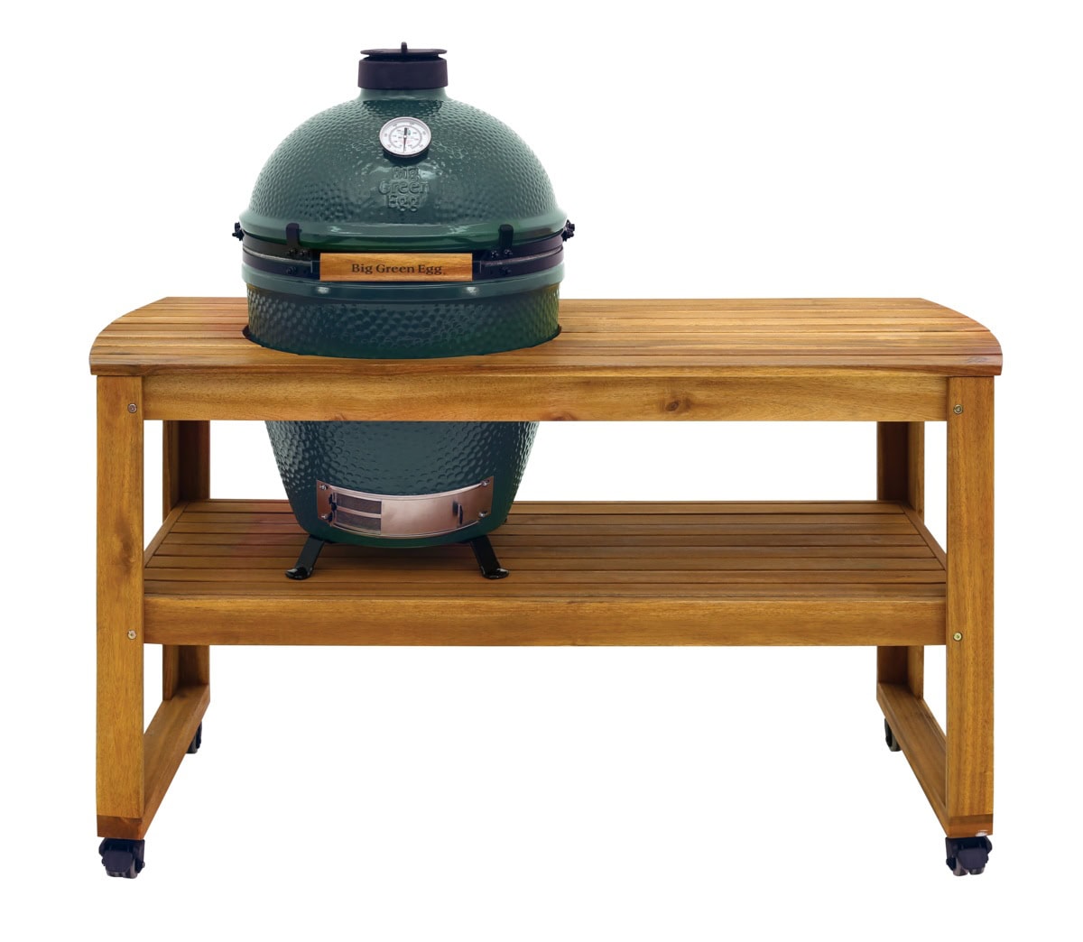 Acacia tafel + Big Green Egg large - BBQ Experience Center - Afbeelding 2