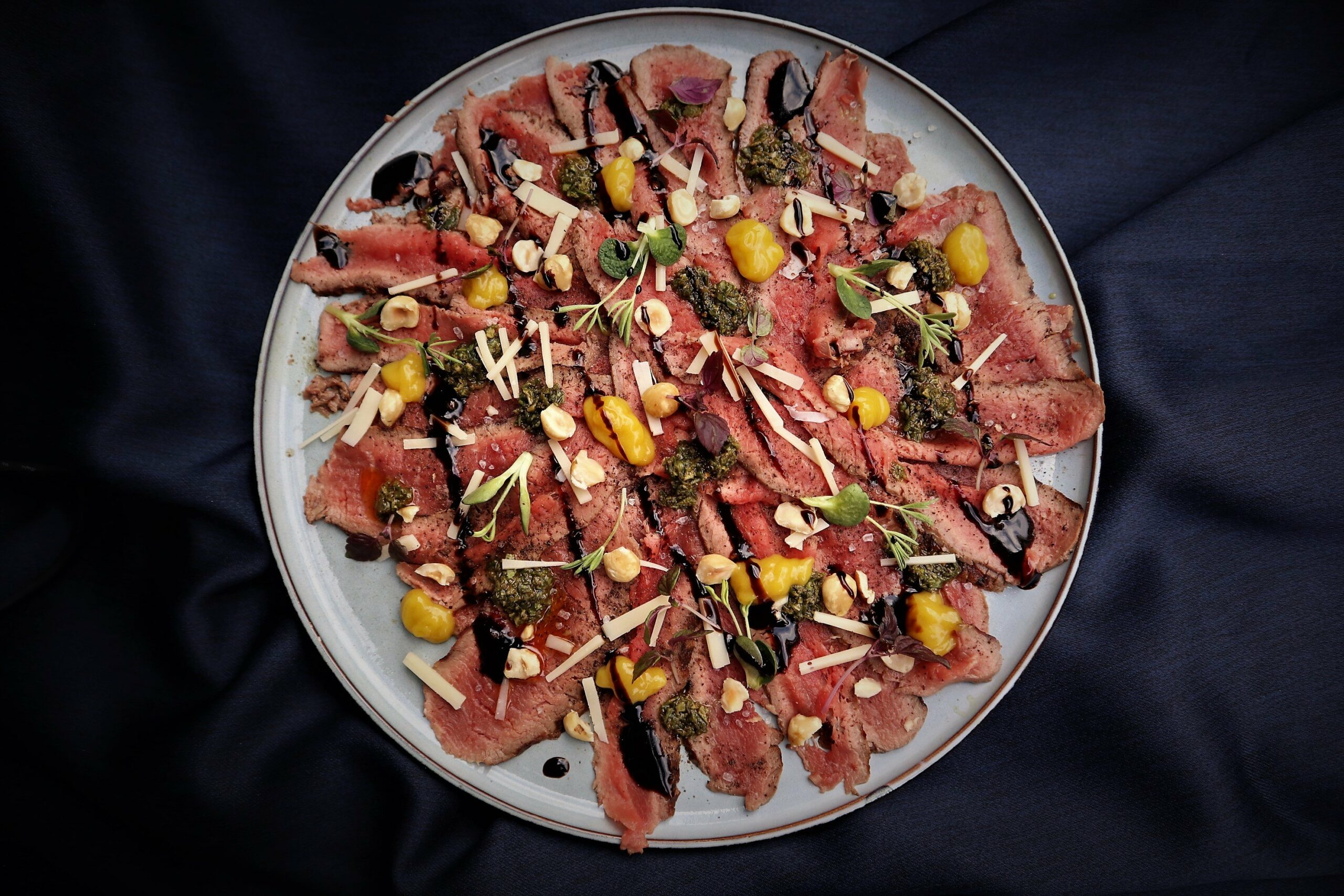 Gegrilde Angus carpaccio