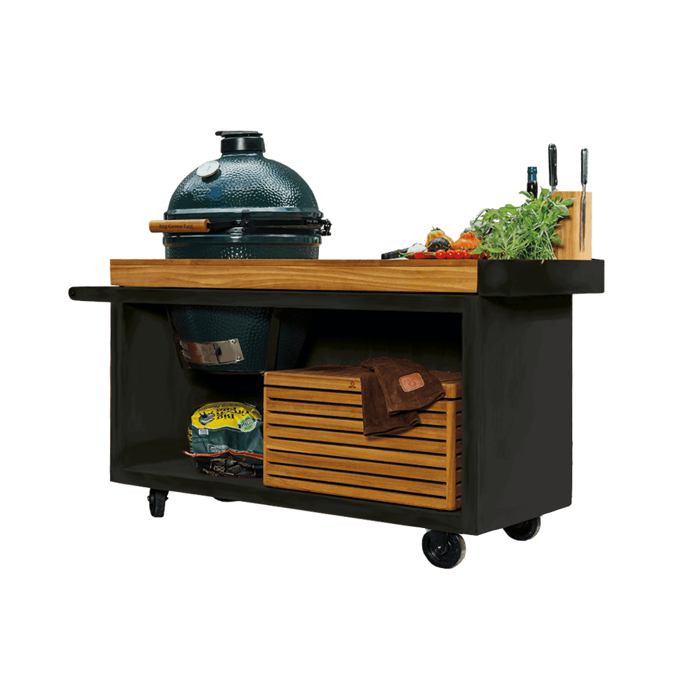 OFYR Kamado Table PRO black 135 + Big Green Egg large - BBQ Experience Center - Afbeelding 2