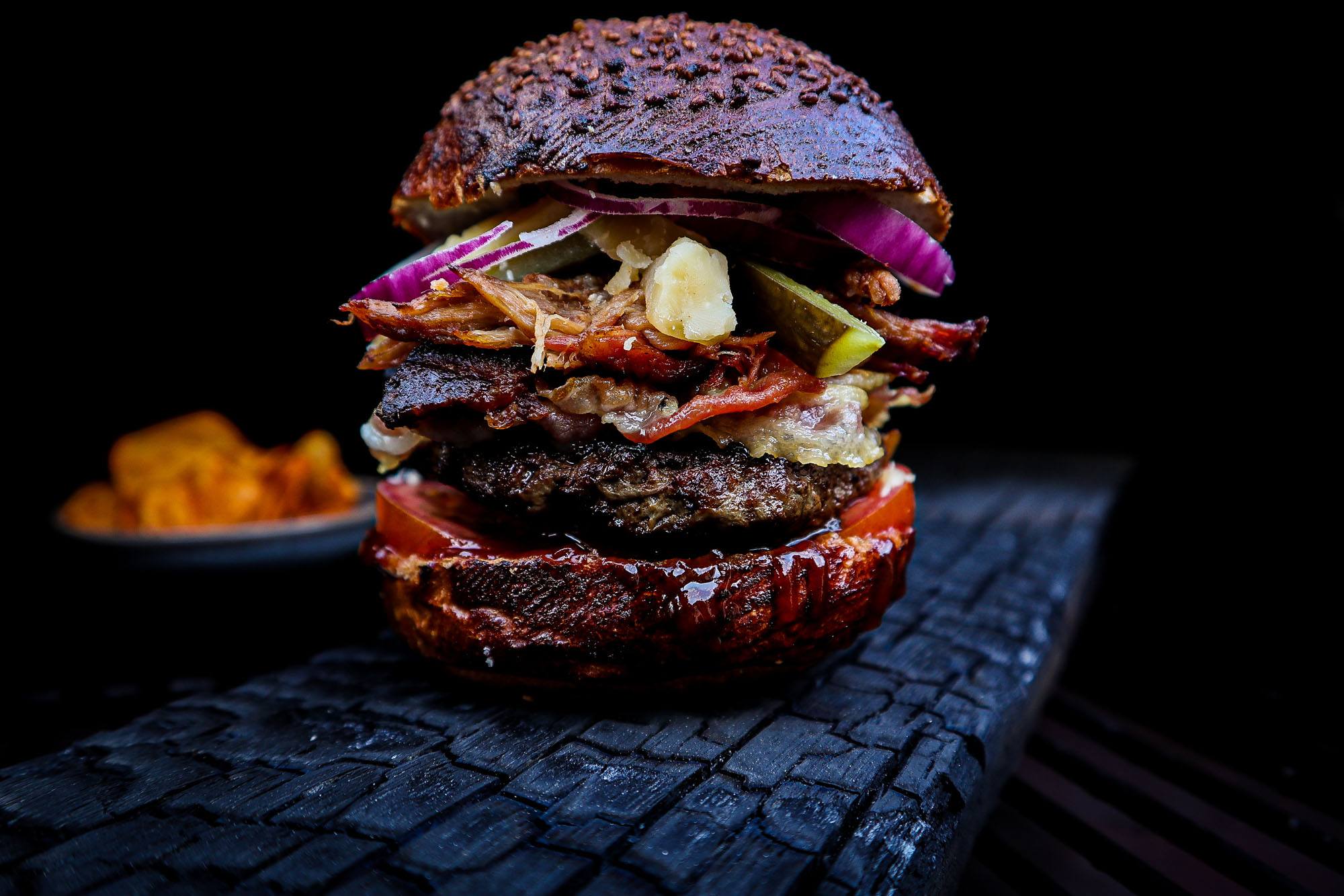 Pulled pork burger
