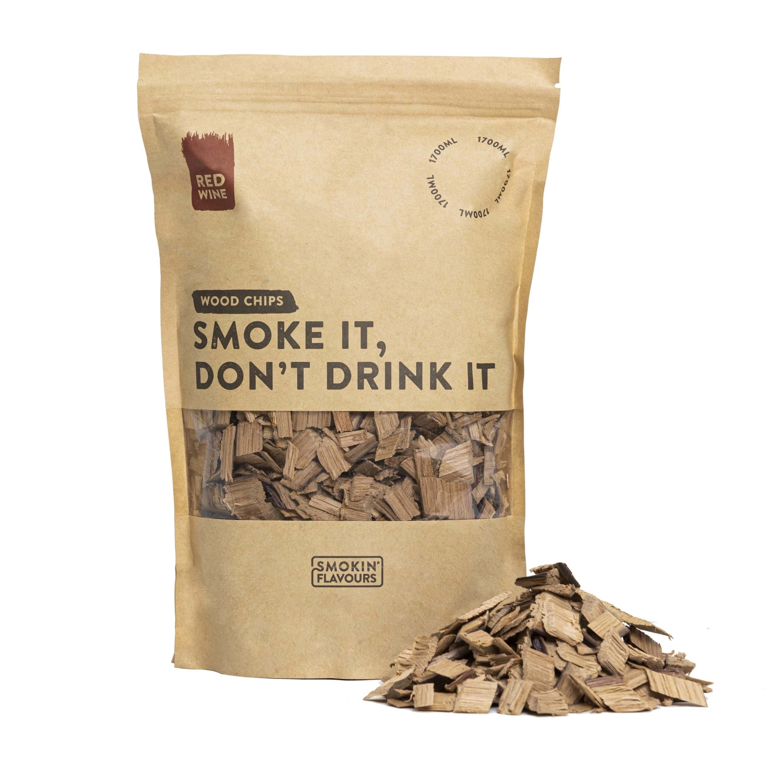 Smokin' Flavours rooksnippers rode wijnvaten 1700ml - BBQ Experience Center - Afbeelding 2