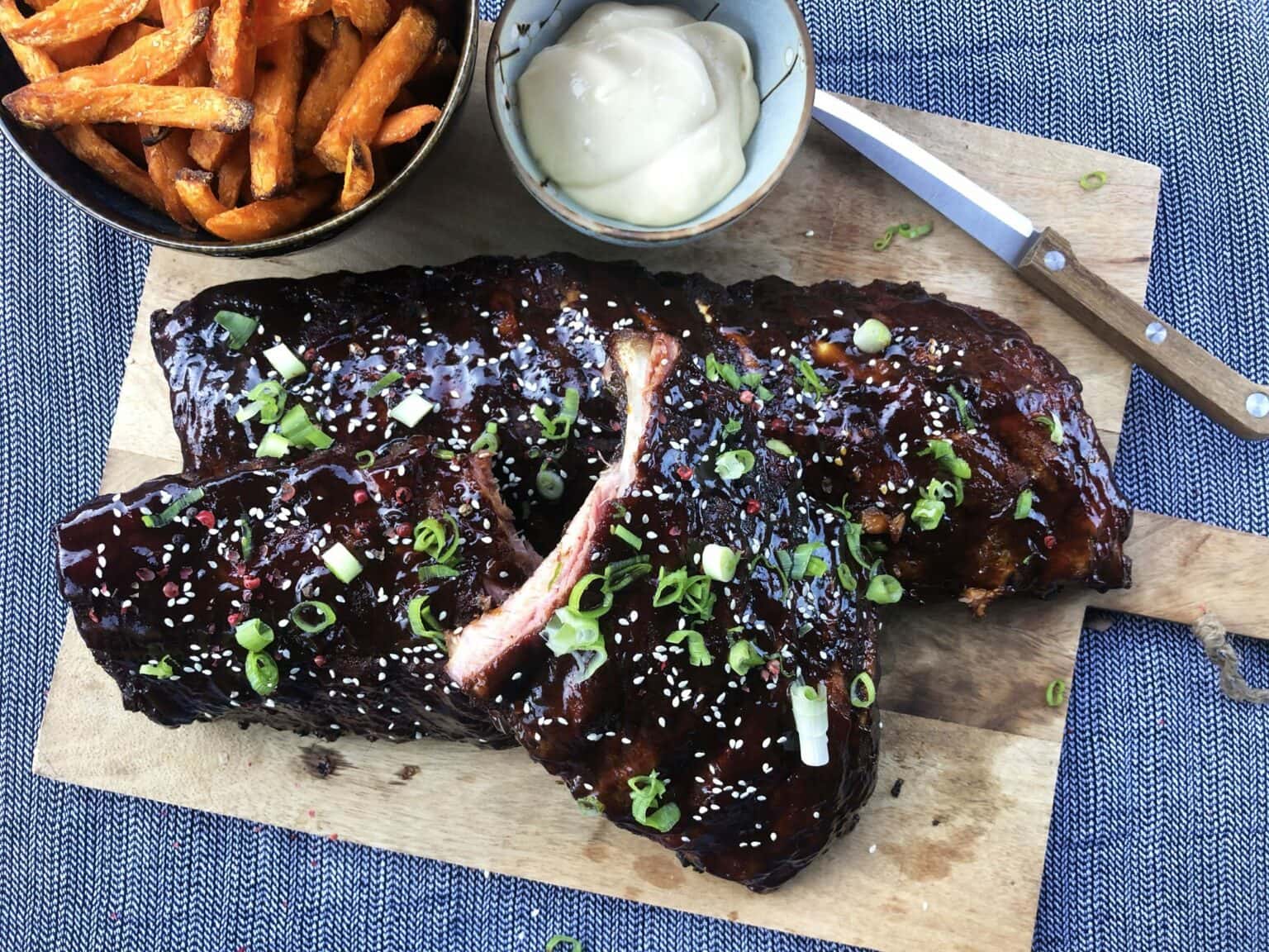 Sticky Asian Spareribs 3-2-1 methode