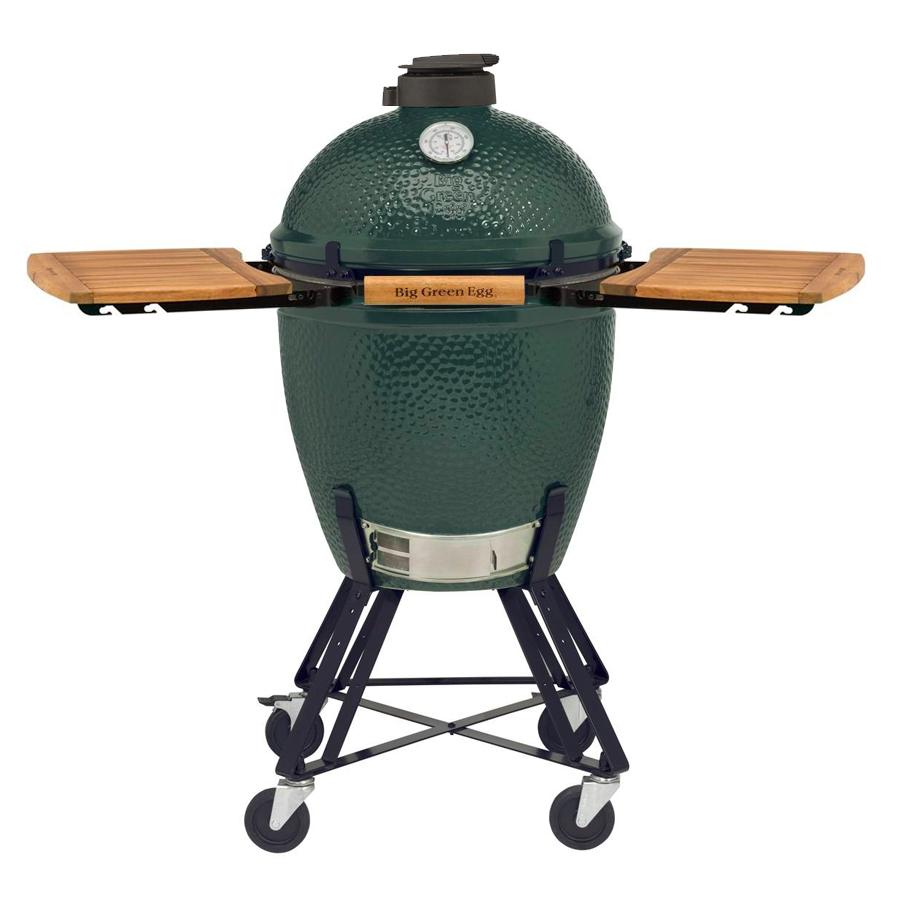 Big Green Egg Large - met onderstel en acacia zijplankjes - BBQ Experience Center - Afbeelding 2
