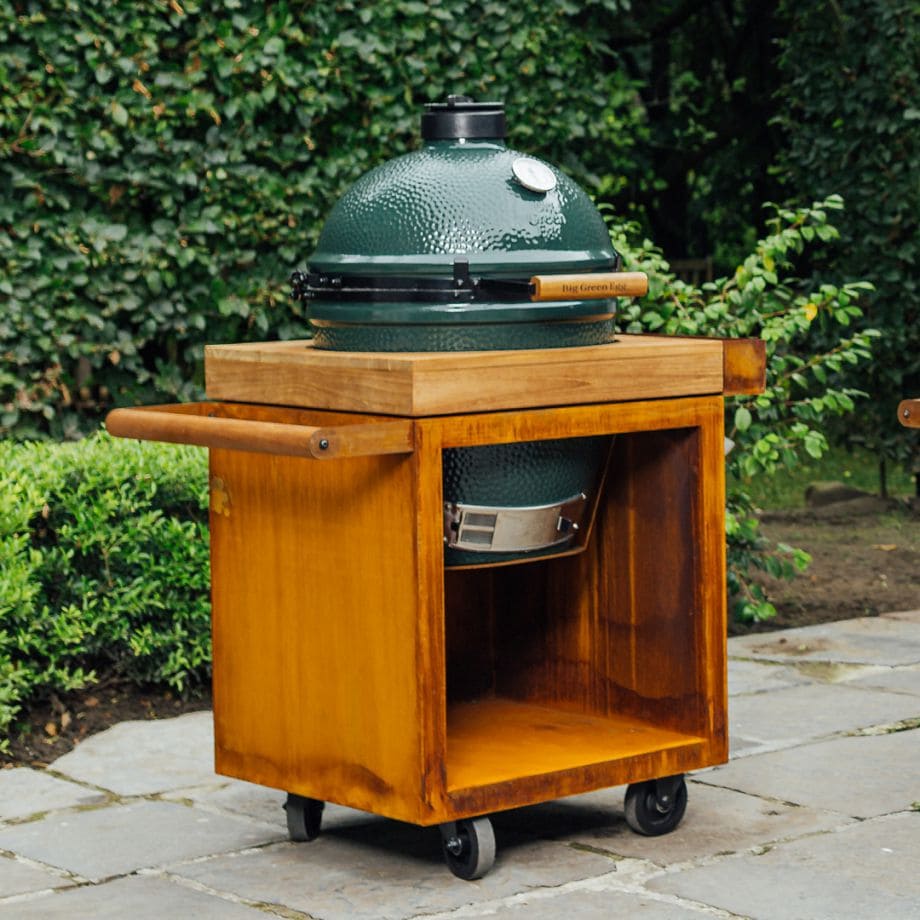 OFYR Kamado Table PRO Corten 65 + Big Green Egg large - BBQ Experience Center - Afbeelding 2