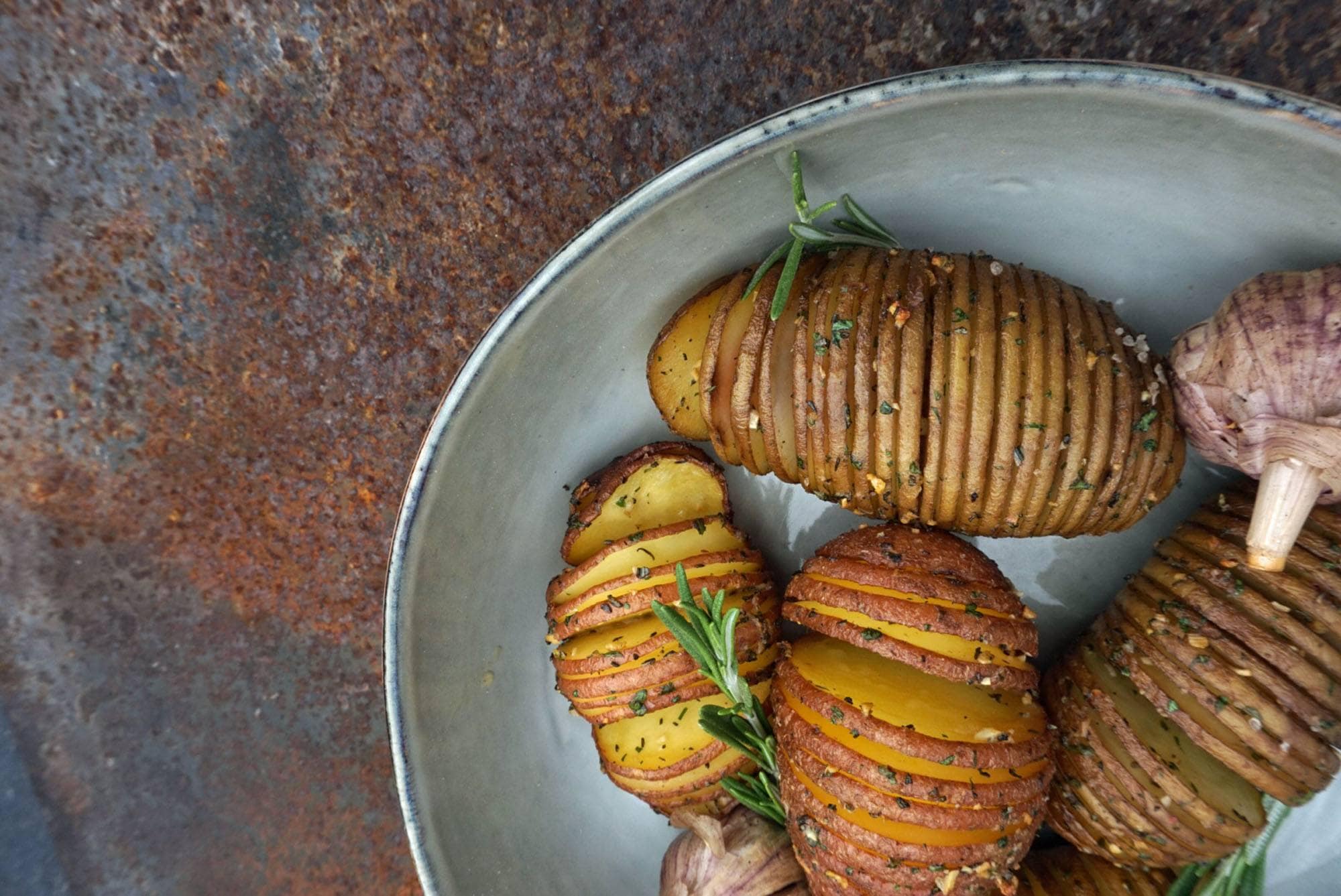 Herbs & Hasselback