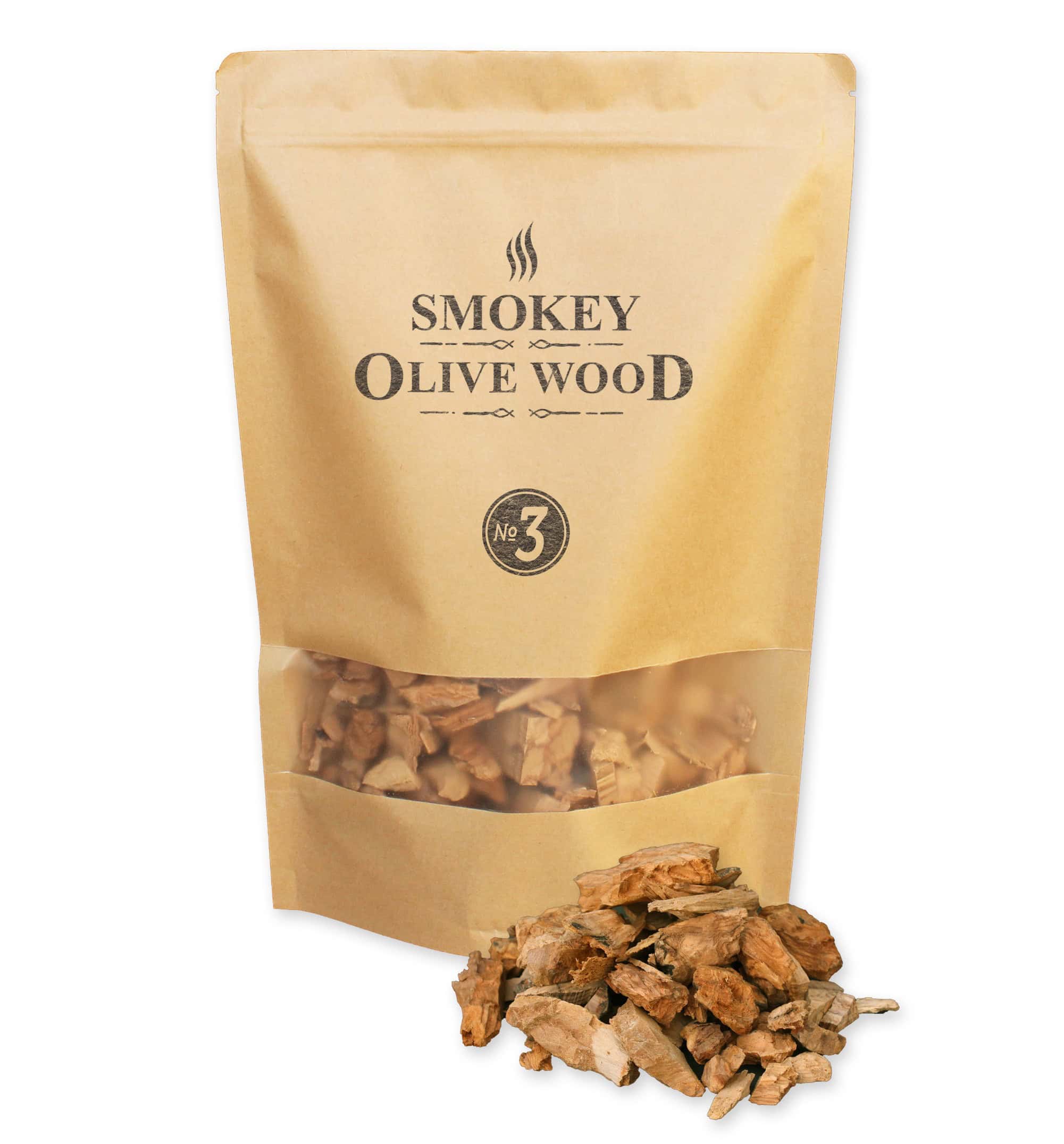 Rooksnippers nr.3 1700 ml olijf Smokey Olive Wood - BBQ Experience Center - Afbeelding 2