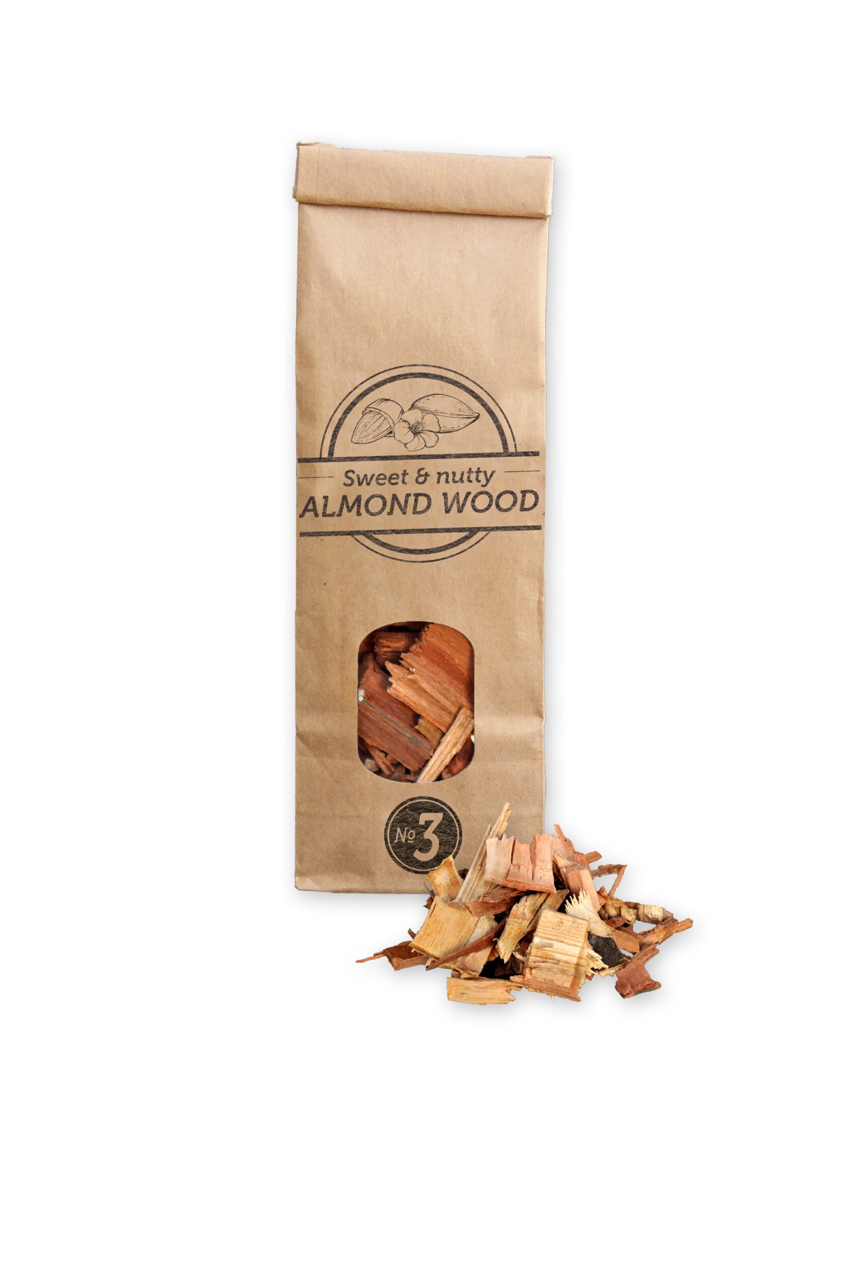 Rooksnippers nr.3 500 ml amandel Smokey Olive Wood - BBQ Experience Center - Afbeelding 2