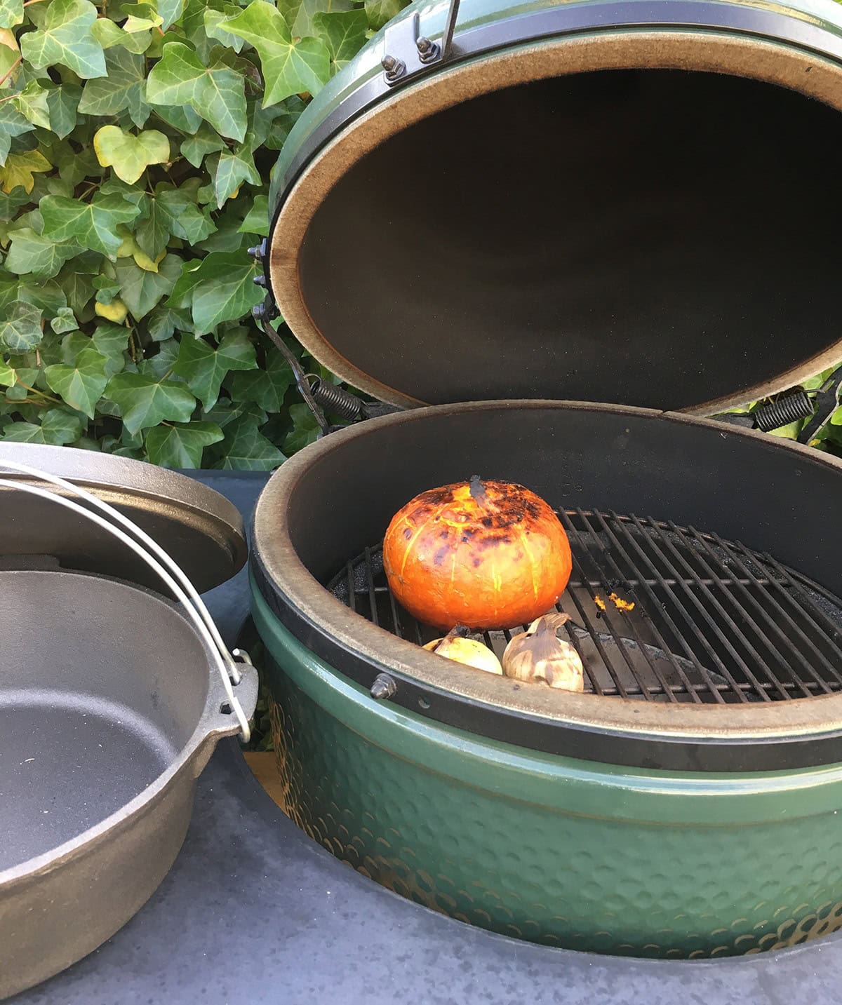 Gepofte & gerookte pompoensoep