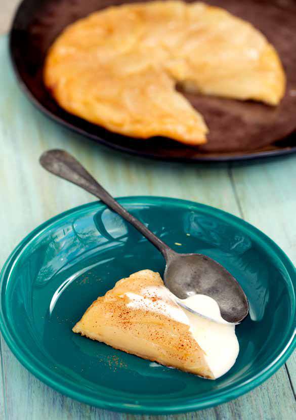 Tarte tatin van peer