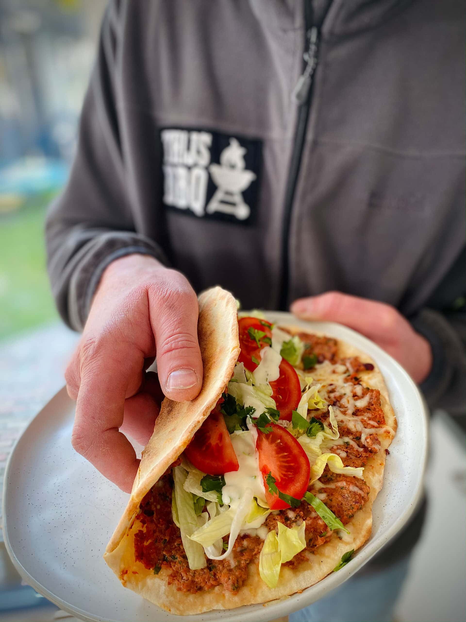 Turkse pizza uit de BBQ