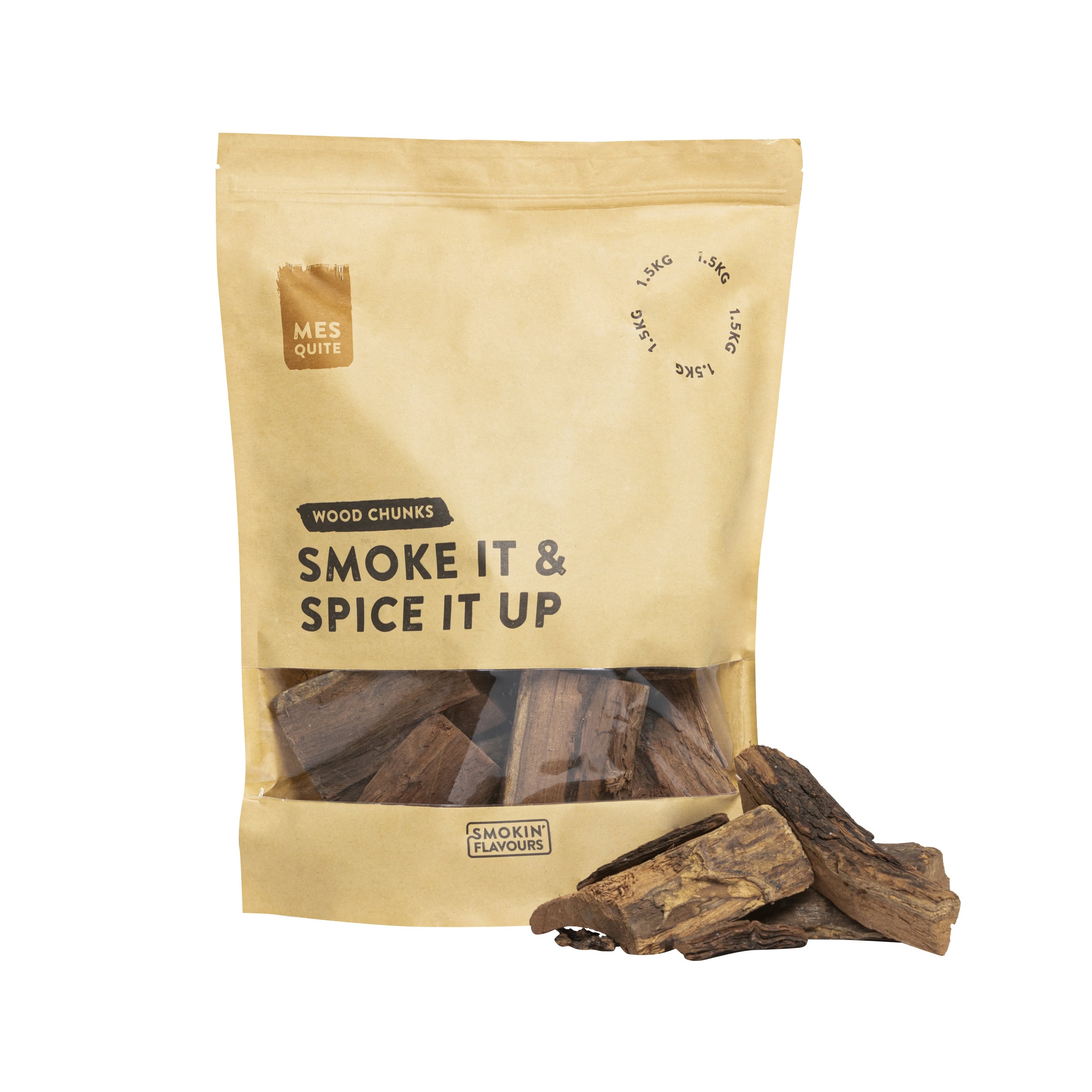 Smokin' Flavours rookchunks mesquite 1,5kg - BBQ Experience Center - Afbeelding 2