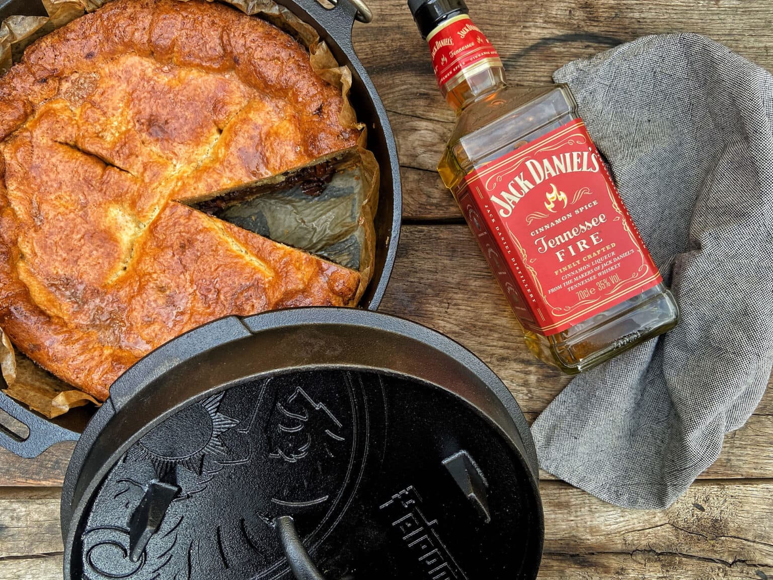 Appeltaart uit de dutch oven