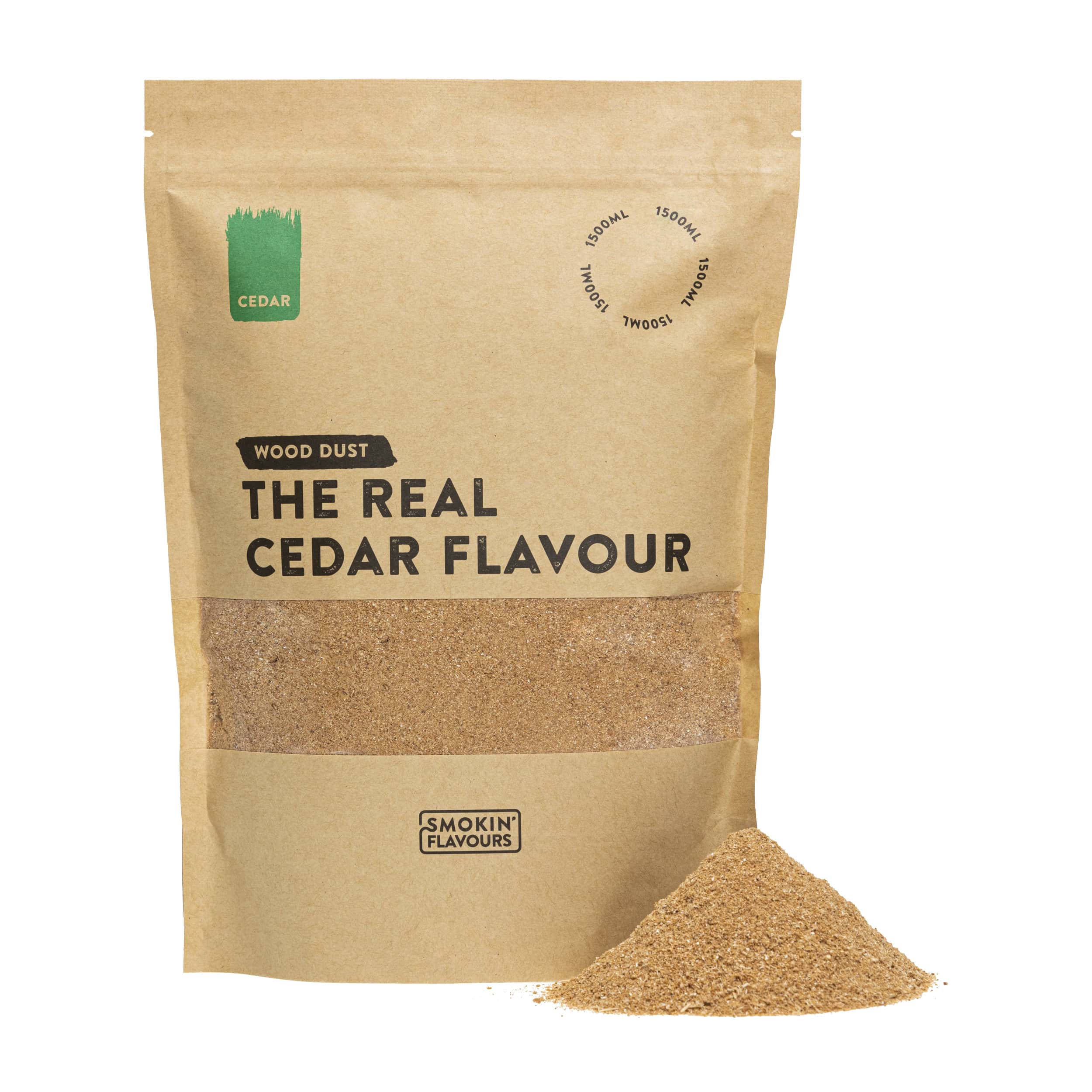 Smokin' Flavours rookmot cederhout 1500ml - BBQ Experience Center - Afbeelding 2